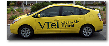 We use fuel-efficient vehicles for less impact on the environment